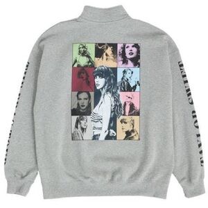 Taylor Swift Gray Eras Tour Quarter Zip from Germany